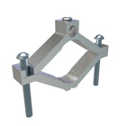 Permaground Aluminum Ground Clamp, Conductor Range 250-6, Pipe Sizes 2-1/2 to 4in, UL