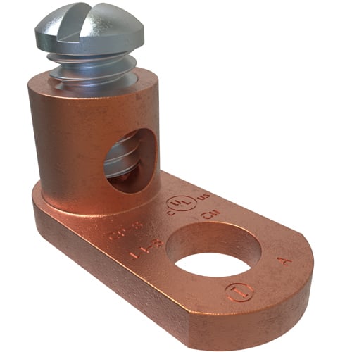 Copper Post Connector, Conductor Range 8-14, #10 Bolt Size, UL, CSA