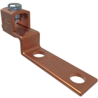 Copper Mechanical Lug Offset, Conductor Range 2-8, 1 Port, 2 Holes, 1/4in Bolt Size, 1in Hole Spacing, UL, CSA