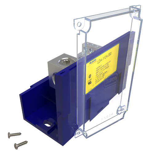 Snapbloc Power Distribution Block, Modular Design, Dual Rated, Line Conductor Range 350-6, Load Range 4-14, 1 Port Per Pole Line Side, 12 Ports Per Pole Load Side (3x4), Adder Block, UL, CSA, Includes Cover