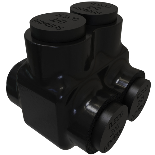 Nimbus Insulated Aluminum Multi-Tap Connector, Conductor Range 3/0-6, 2 Ports, Dual Sided Entry, Tin Plated, UL, CSA