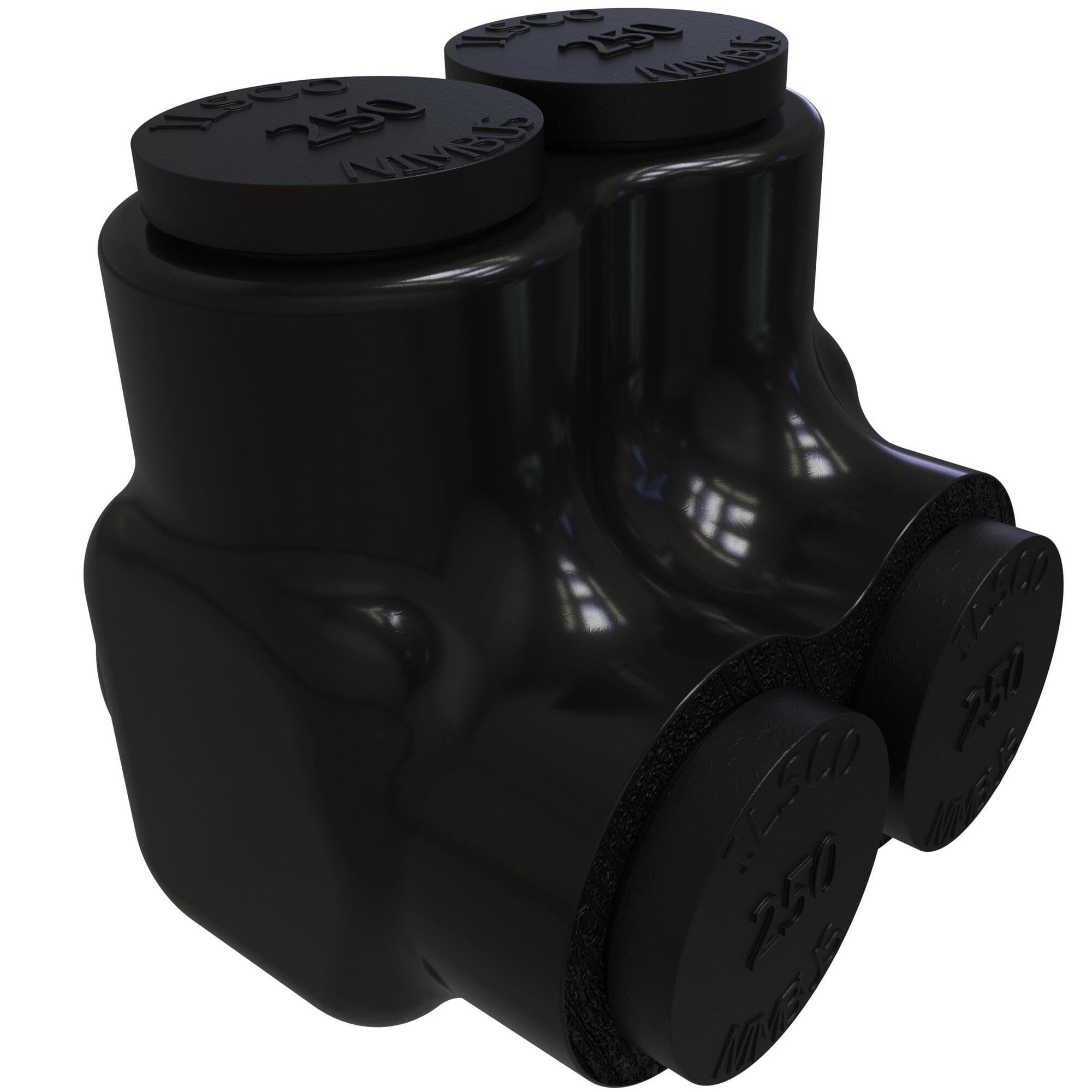 Nimbus Insulated Aluminum Multi-Tap Connector, Conductor Range 250-6, 2 Ports, Single Sided Entry, Tin Plated, UL, CSA