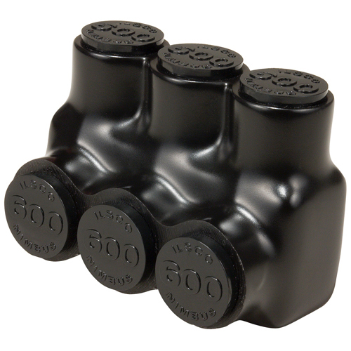 Nimbus Insulated Aluminum Multi-Tap Connector, Conductor Range 600-4, 2 Ports, Single Sided Entry, Tin Plated, UL, CSA