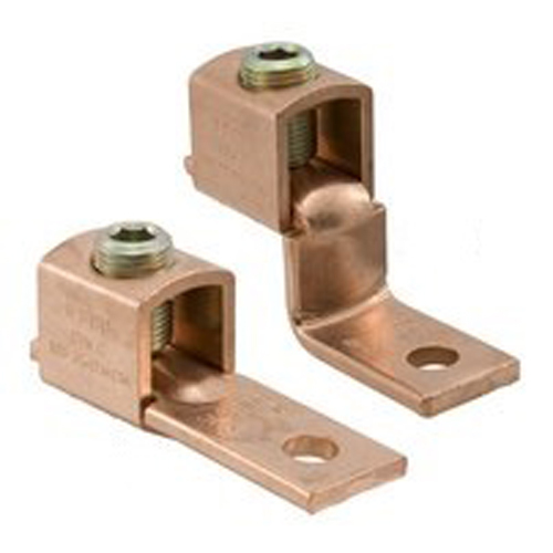 Copper Mechanical Lug Offset, Conductor Range 10-14, 1 Port, 1 Hole, #6 Bolt Size, UL, CSA