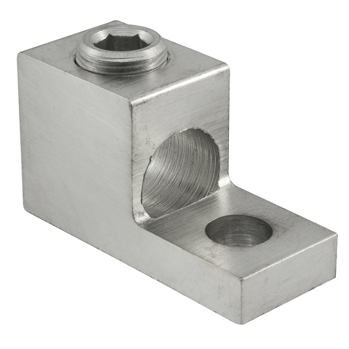 Aluminum Mechanical Lug, Conductor Range 800-3/0, 1 Port, 1 Hole, 5/8in Bolt Size, 1-3/4in Hole Spacing, Tin Plated, UL, CSA