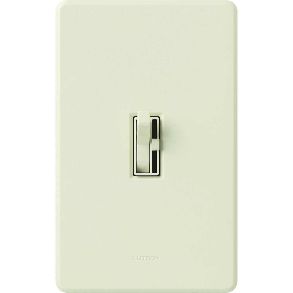 Ariadni Fluorescent Dimmer with Hi-lume Ballasts, 3-way/single-pole, preset, 277V/6A in light almond