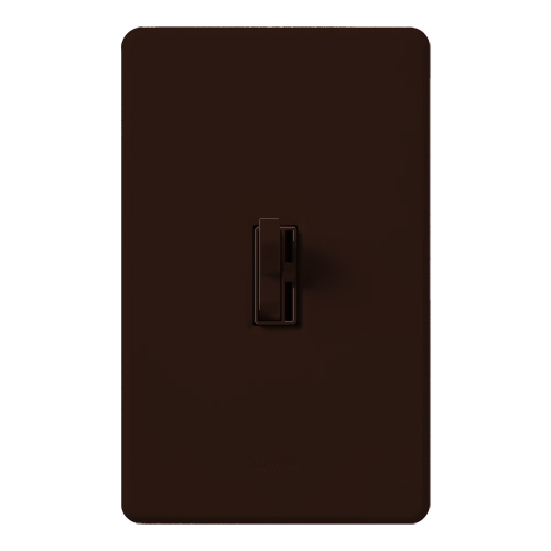 Ariadni Fluorescent Dimmer with Hi-lume Ballasts, 3-way/single-pole, preset, 120V/8A in brown