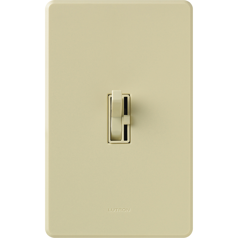 Ariadni Fluorescent Dimmer with Hi-lume Ballasts, 3-way/single-pole, preset, 120V/8A in ivory