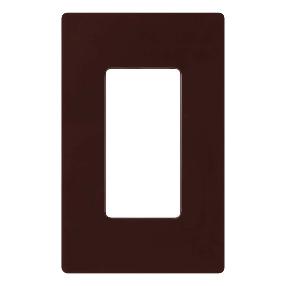 Claro Wallplate, Gloss Finish, Single-gang in brown