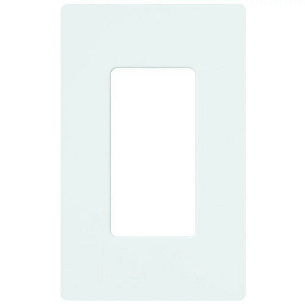 Claro Wallplate, Gloss Finish, Single-gang in white