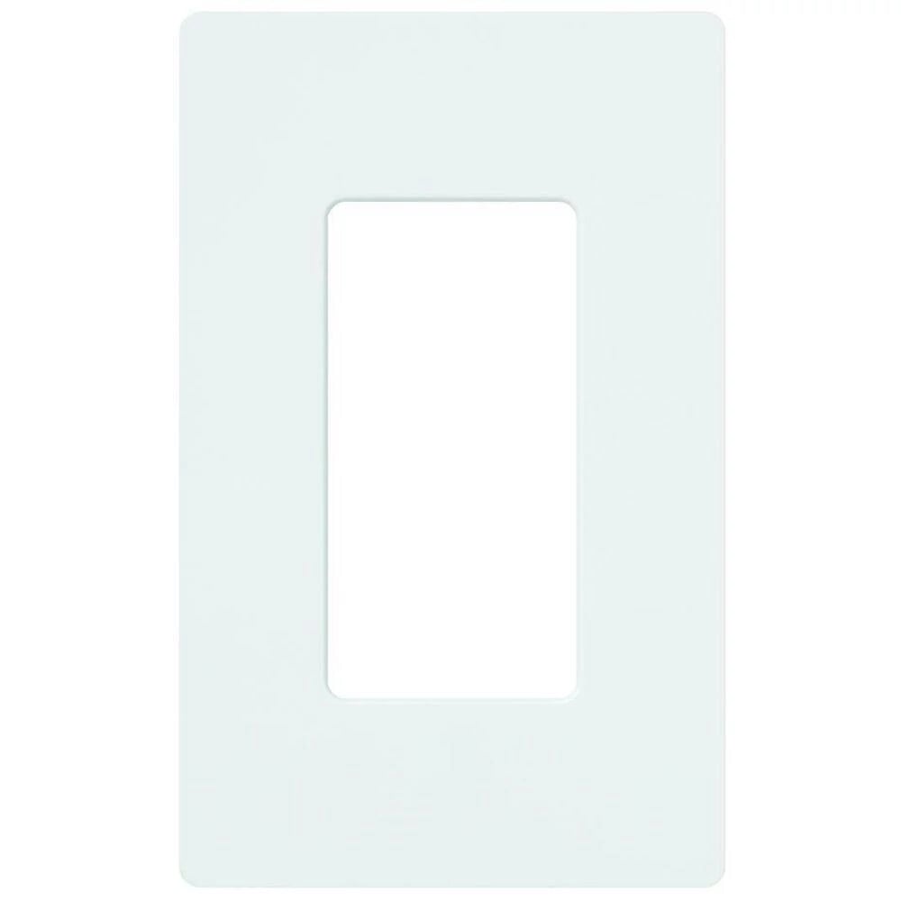 Claro Wallplate, Gloss Finish, Single-gang in white