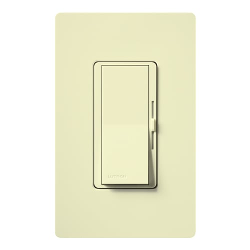 Diva Dimmer - Gloss Finish, Incandescent/Halogen, Single-pole, 120V/1000W in almond