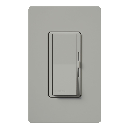Diva Dimmer - Gloss Finish, Incandescent/Halogen, Single-pole, 120V/1000W in gray