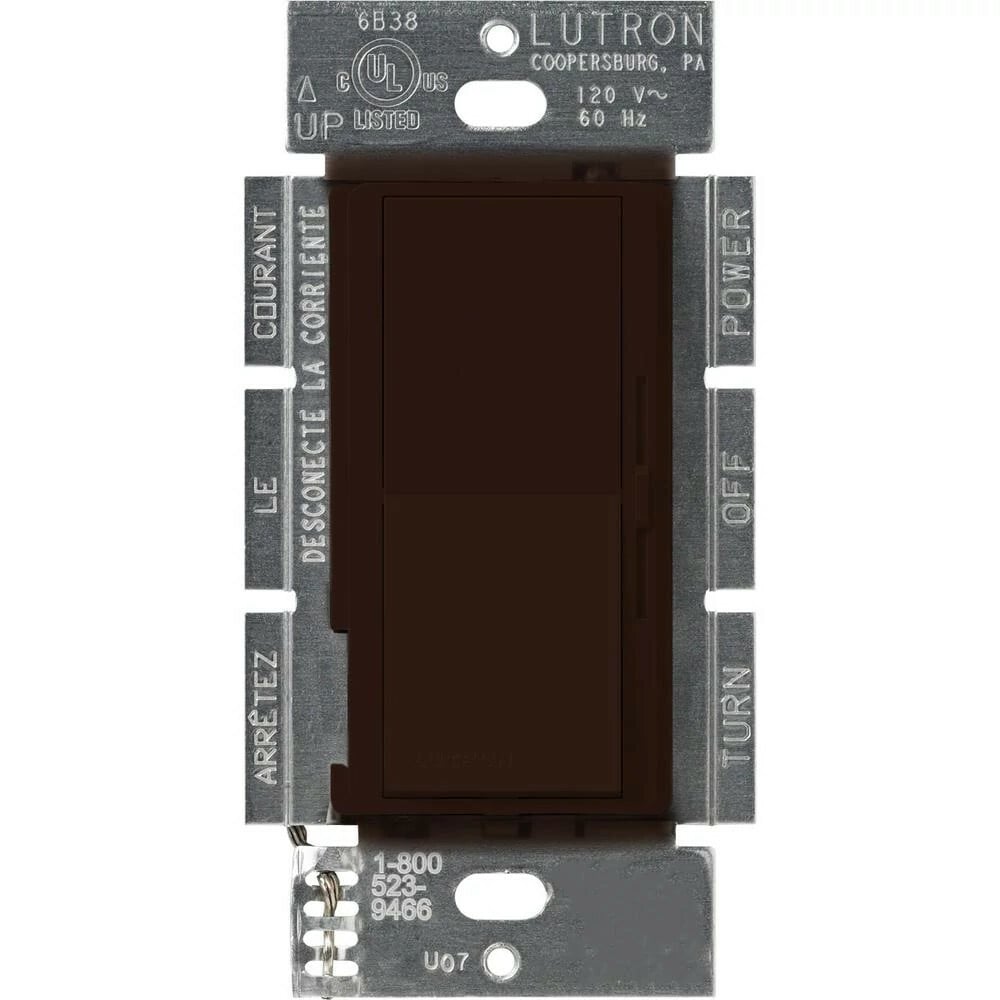 Lutron Diva 3-Speed 1.5A Fan Control, Single-Pole/3-Way, Brown