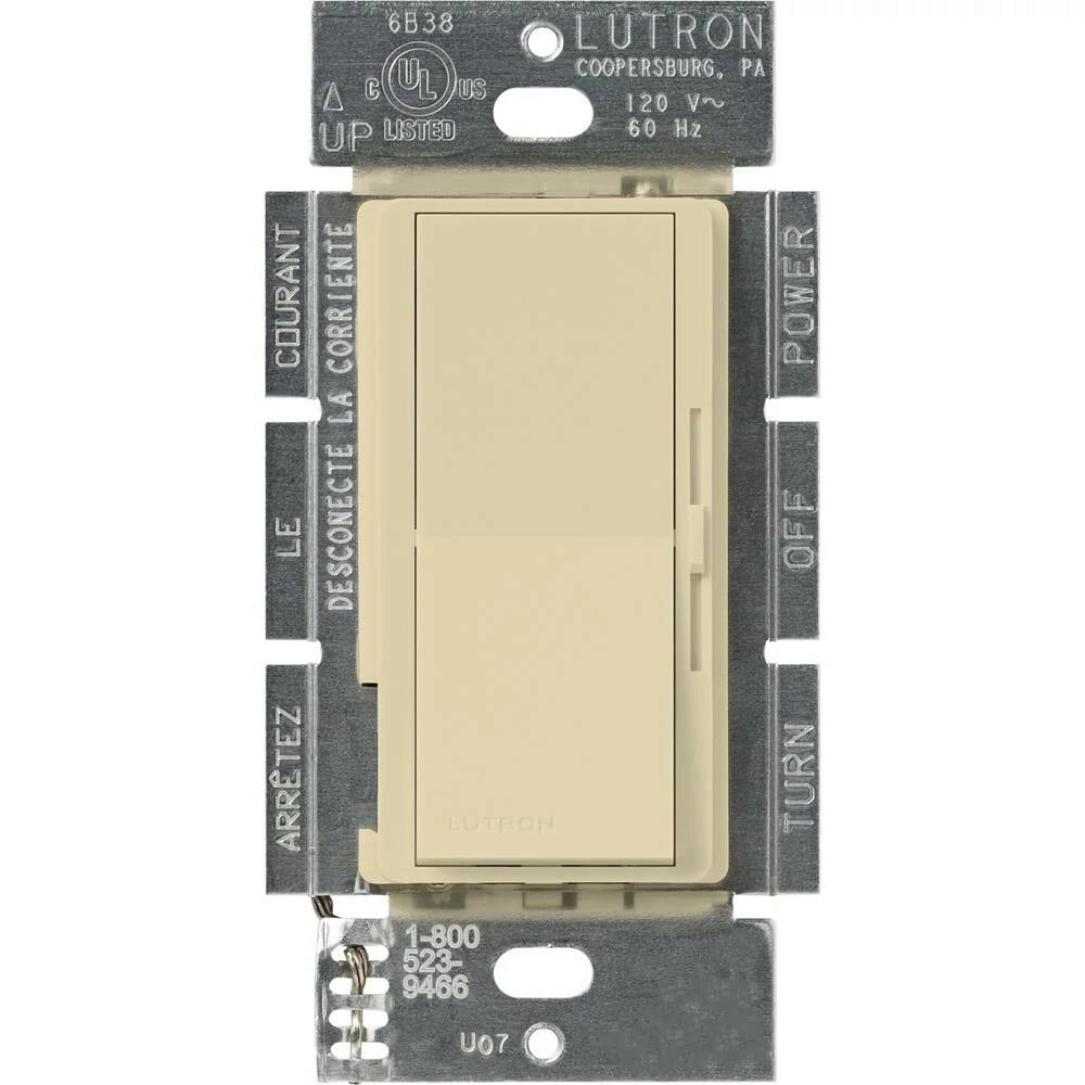 Lutron Diva 3-Speed 1.5A Fan Control, Single-Pole/3-Way, Ivory