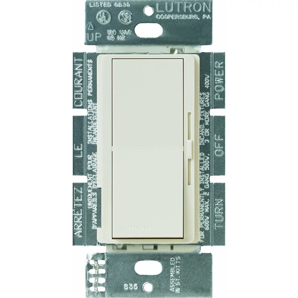 Lutron Diva 3-Speed 1.5A Fan Control, Single-Pole/3-Way, Light Almond
