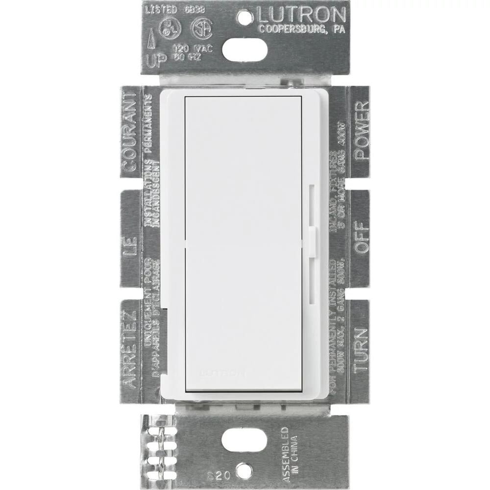 Lutron Diva 3-Speed 1.5A Fan Control, Single-Pole/3-Way, White