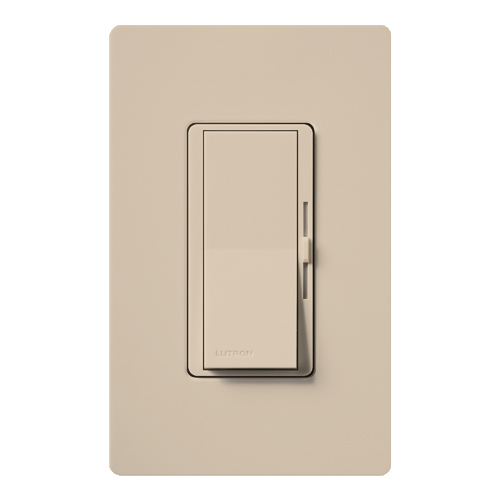 Diva Dimmer - Satin Finish, Incandescent/Halogen, 3-way, 120V/1000W in taupe