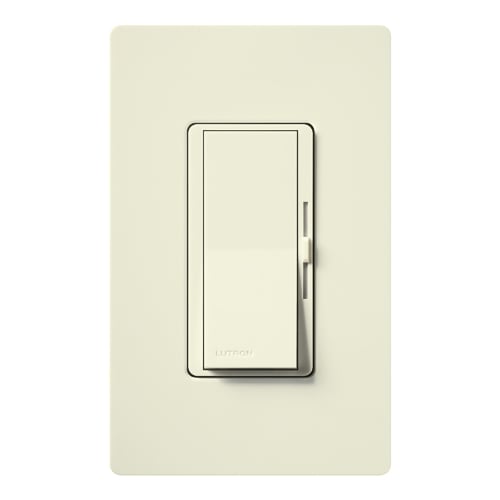 Diva Dimmer - Satin Finish, Incandescent/Halogen, Single-pole, 120V/1000W in biscuit