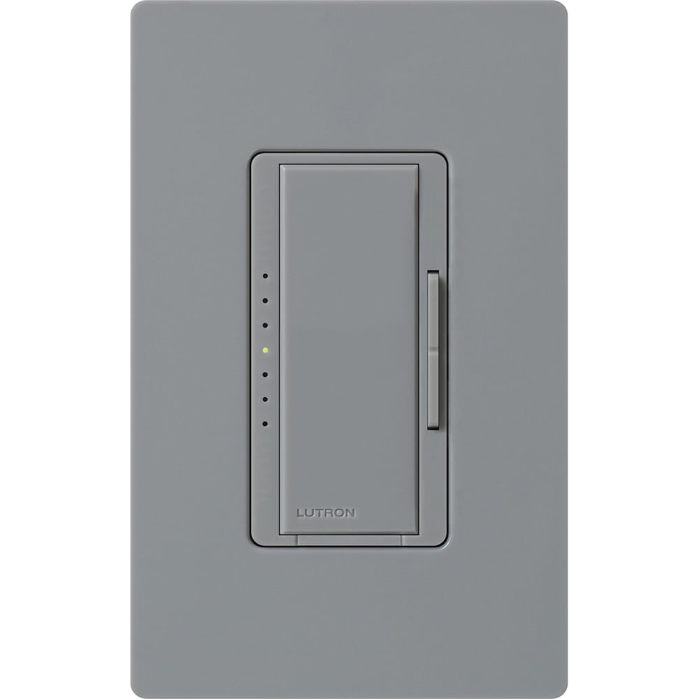 Maestro Dimmer - Gloss Finish, Incandescent/Halogen, Multi-location/single-pole, 120V/1000W in gray