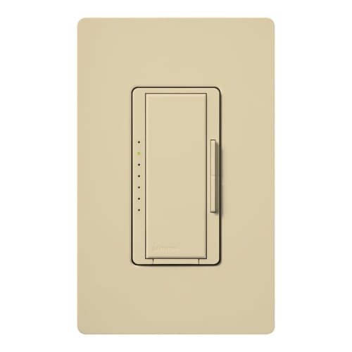 Maestro Dimmer - Gloss Finish, Incandescent/Halogen, Multi-location/single-pole, 120V/600W in ivory