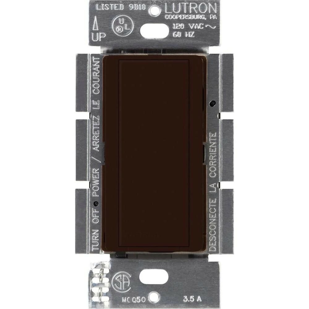 Maestro Companion switch for multi-location use, 120V, Gloss finish in brown