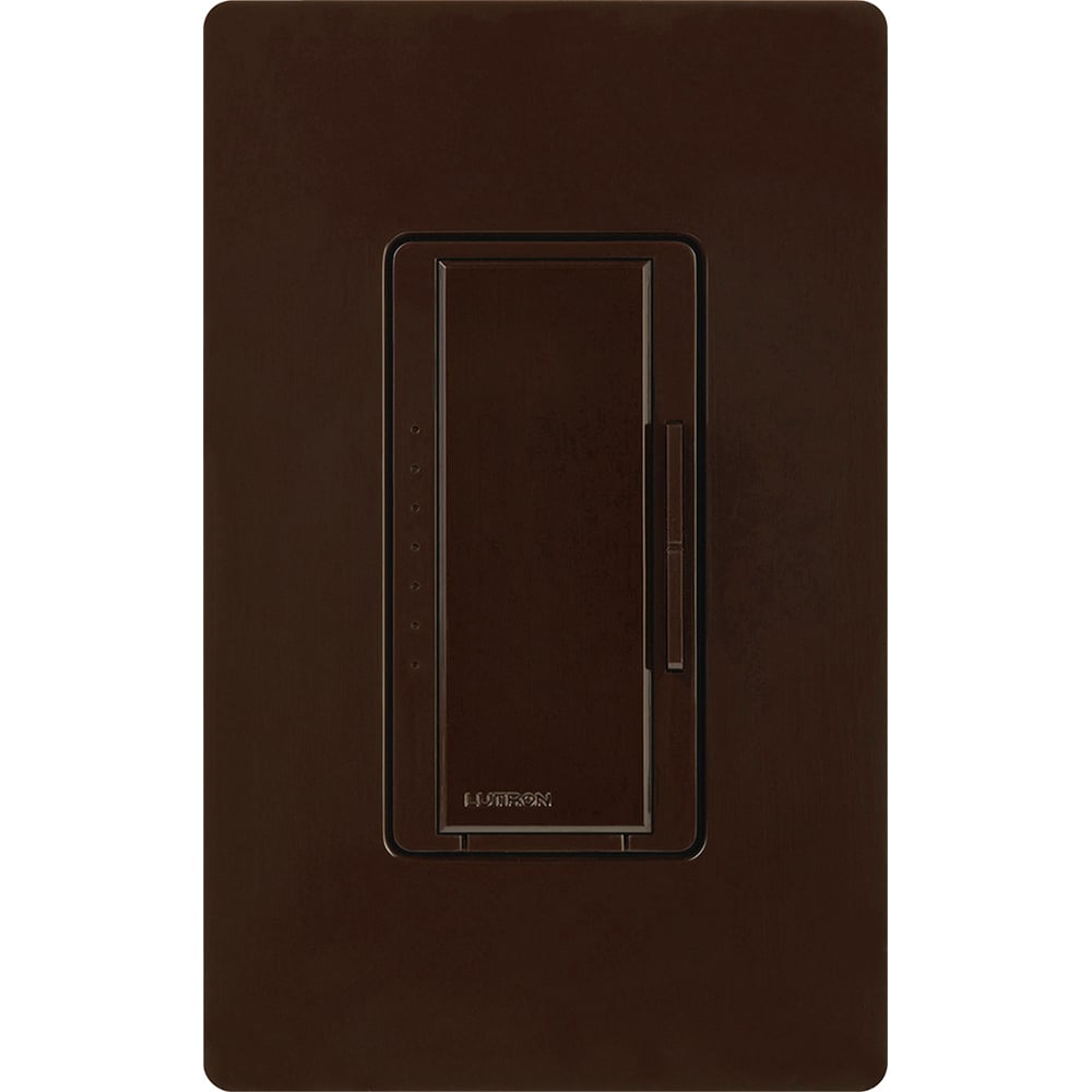 Maestro Dimmer - Gloss Finish, Magnetic Low-Voltage, Multi-location/single-pole, 120V/1000VA (800W) in brown
