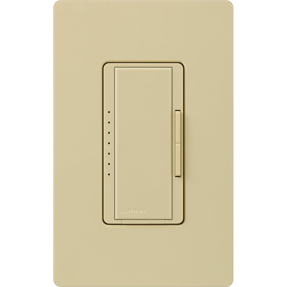 Maestro Dimmer - Gloss Finish, Magnetic Low-Voltage, Multi-location/single-pole, 120V/1000VA (800W) in ivory