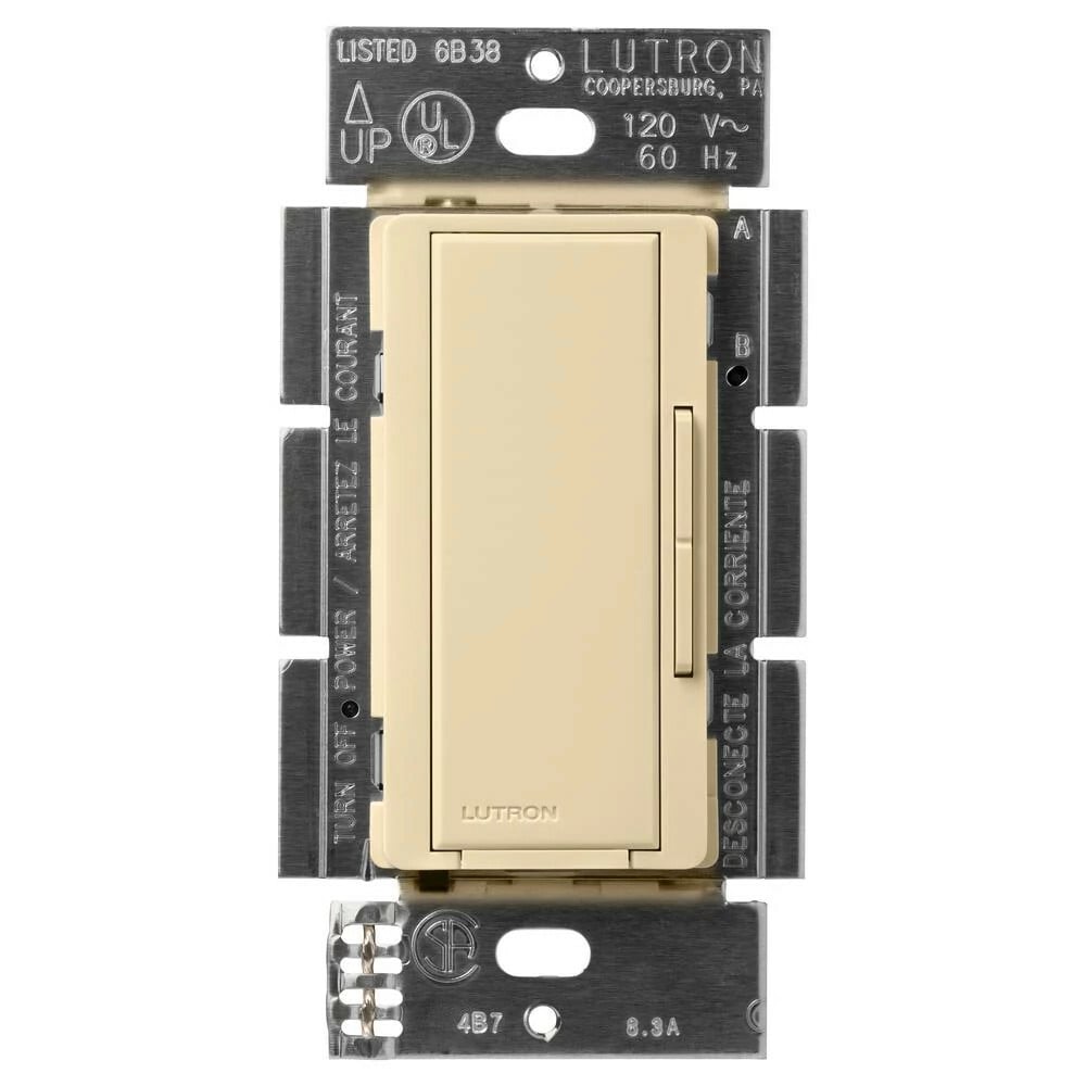 Maestro Companion dimmer for multi-location use, 120V, Gloss finish in ivory