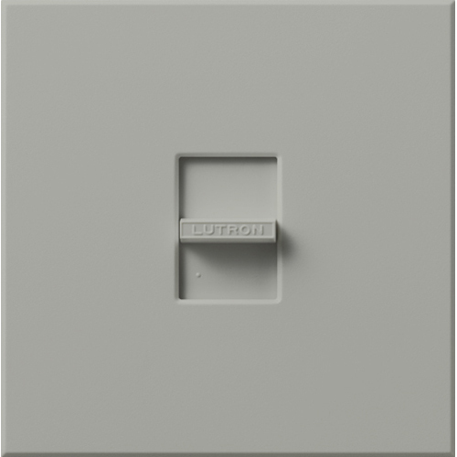 Nova Dimmer, Fluorescent or LED Dimming with 3-Wire Ballasts and Drivers, Single-pole (large control), 277V/8A in gray