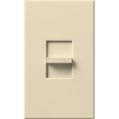 Nova Dimmer, Fluorescent or LED Dimming with 3-Wire Ballasts and Drivers, Single-pole (small control), 120V/16A in beige