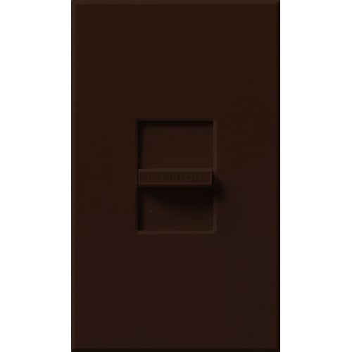 Nova Dimmer, Fluorescent or LED Dimming with 3-Wire Ballasts and Drivers, Single-pole (small control), 120V/16A in brown