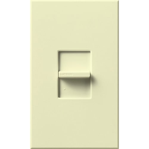 NT-1PS-AL Nova T Dimmer with Wall Plate, Slide On/Off Switch, 20 Amp, 1 Pole, 120/277V, Small Control, Almond