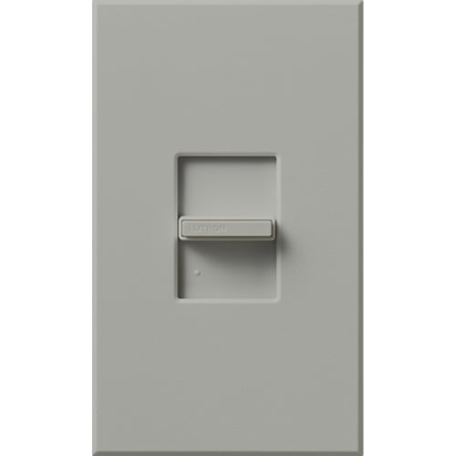 Nova T Dimmer, Fluorescent or LED Dimming with 3-Wire Ballasts and Drivers, 3-way/single-pole (small control), preset, 120V/8A in gray