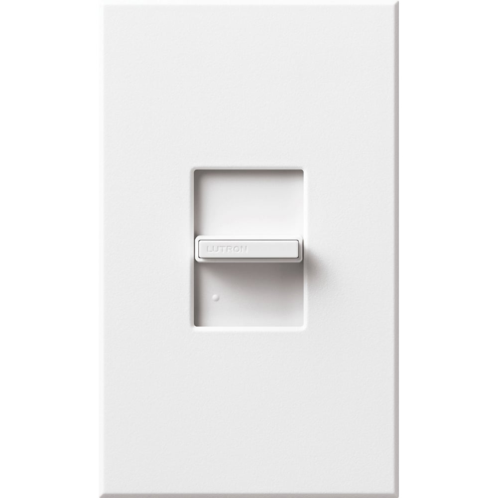 Nova T Dimmer, Fluorescent or LED Dimming with 3-Wire Ballasts and Drivers, 3-way/single-pole (small control), preset, 120V/8A in white