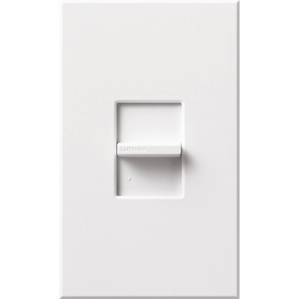 Nova T Dimmer, Fluorescent or LED Dimming with 3-Wire Ballasts and Drivers, Single-pole (small control), 120V/16A in white