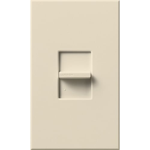 Nova T Dimmer, Magnetic Low-Voltage, Single-pole (small control), 120V/600VA (450W) in light almond