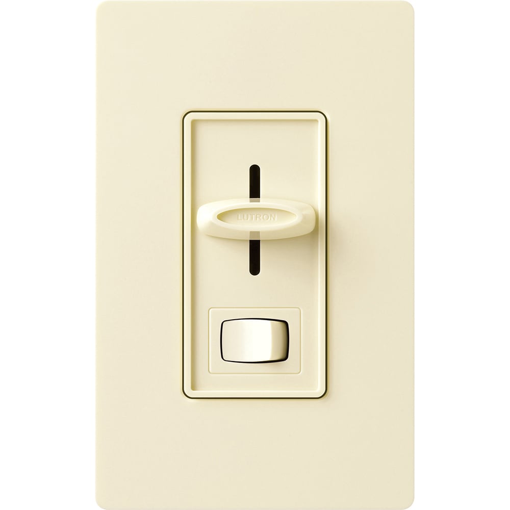 Skylark Dimmer with On/Off Switch, Incandescent/Halogen, 3-way, preset, 120V/1000W in almond
