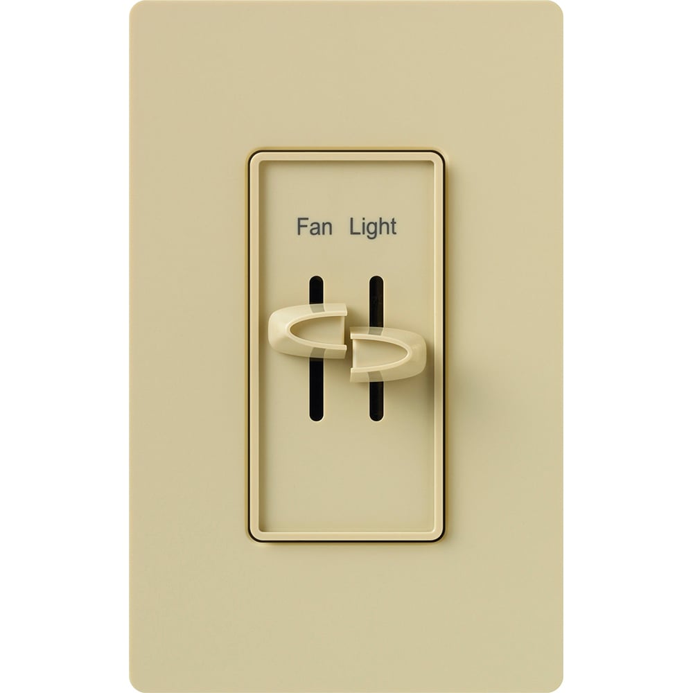 Skylark Fan/Light Control, Single-pole, quiet 3-speed and dimmer, 120V/300W light, 1.5A fan, clamshell packaging in ivory