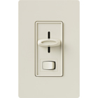Skylark Dimmer with On/Off Switch, Incandescent/Halogen, 3-way, preset, 120V/600W in light almond