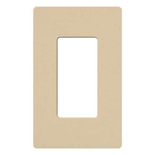 Claro Wallplate, Satin Finish, Single-gang in desert stone
