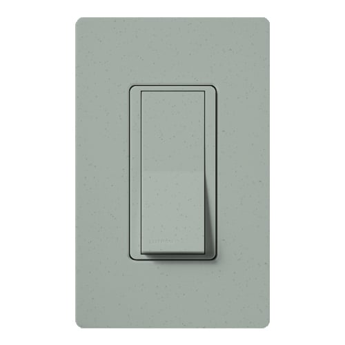 Claro Switch, Satin Finish, Single-pole, 277V/15A in bluestone