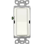 Lutron Claro 15 Amp, Single-Pole On/Off Rocker Switch, Biscuit