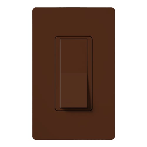 Claro Switch, Satin Finish, Single-pole, 277V/15A in sienna