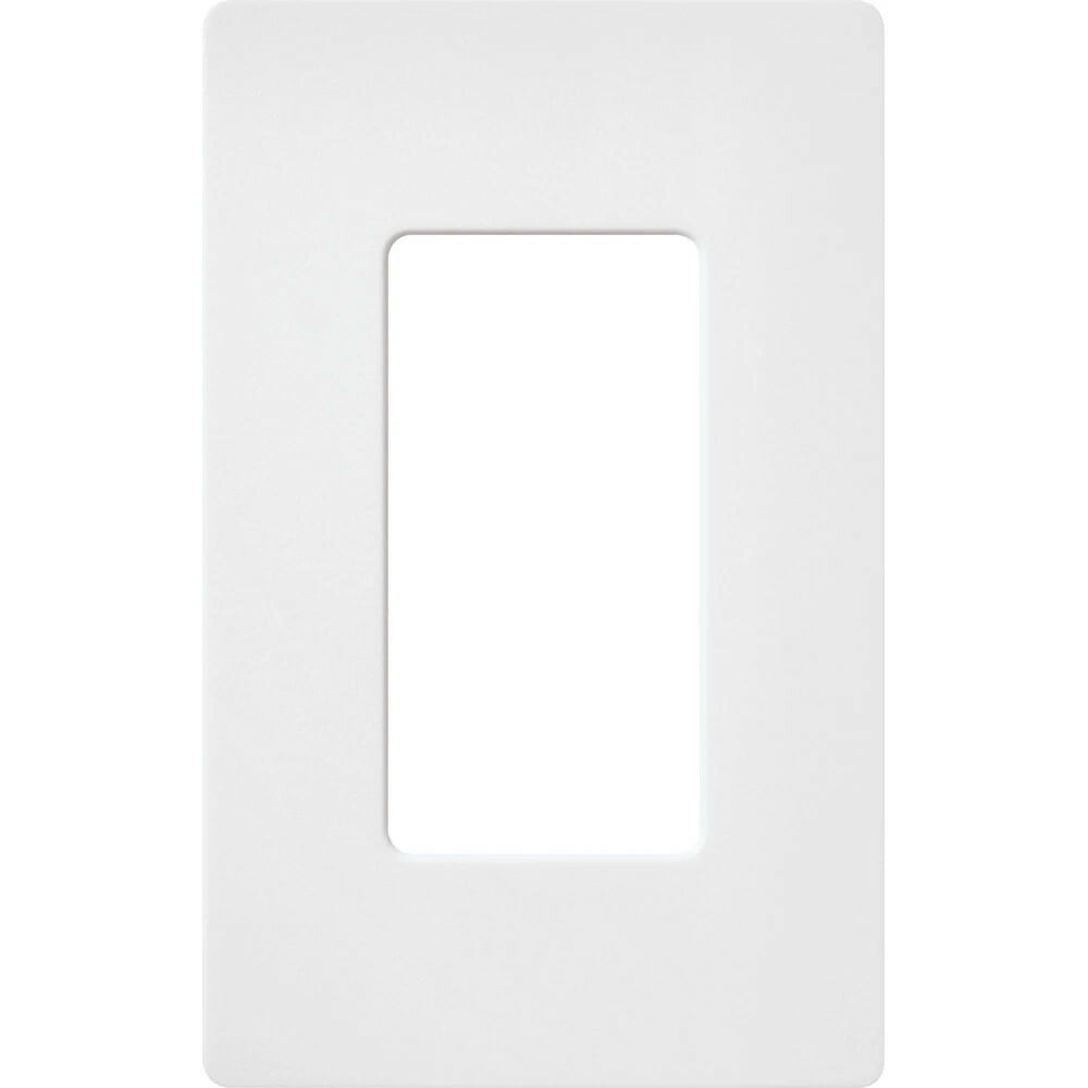 Claro Wallplate, Satin Finish, Single-gang in snow