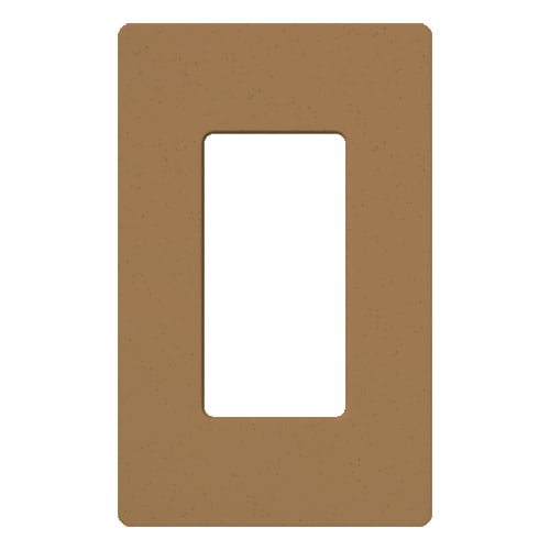 Claro Wallplate, Satin Finish, Single-gang in terracotta