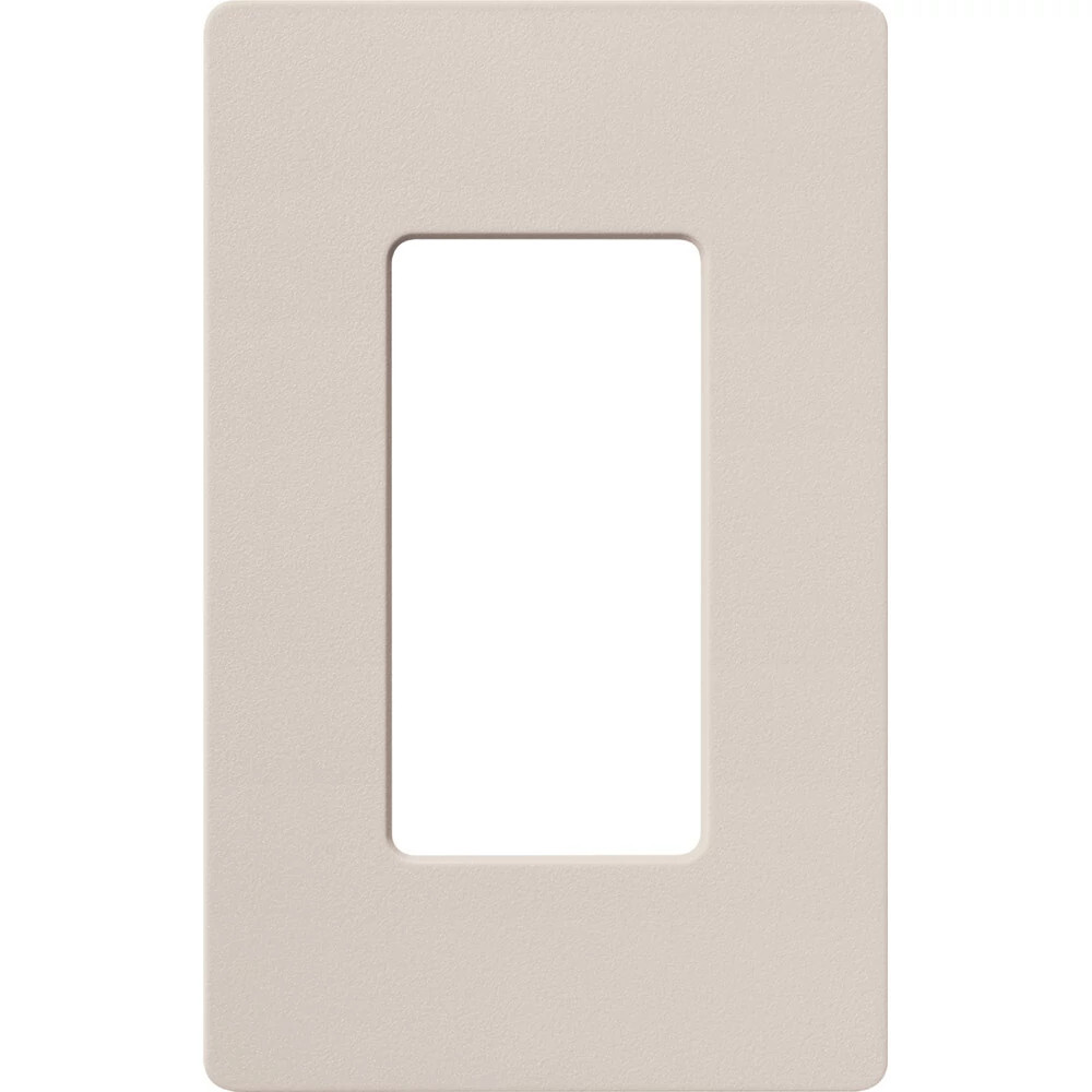 Claro Wallplate, Satin Finish, Single-gang in taupe