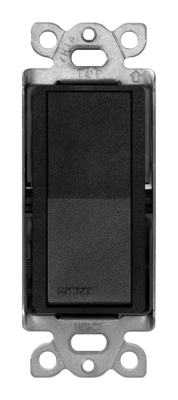 Lutron Claro 15 Amp, 3-Way On/Off Rocker Switch, Midnight