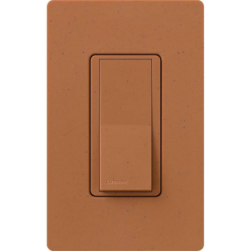 Claro Switch, Satin Finish, 3-way, 120V/15A in terracotta