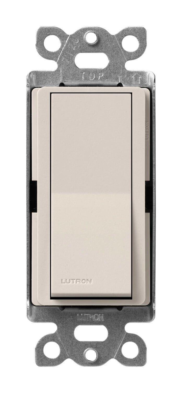 Lutron Claro 15 Amp, 4-Way On/Off Rocker Switch, Taupe